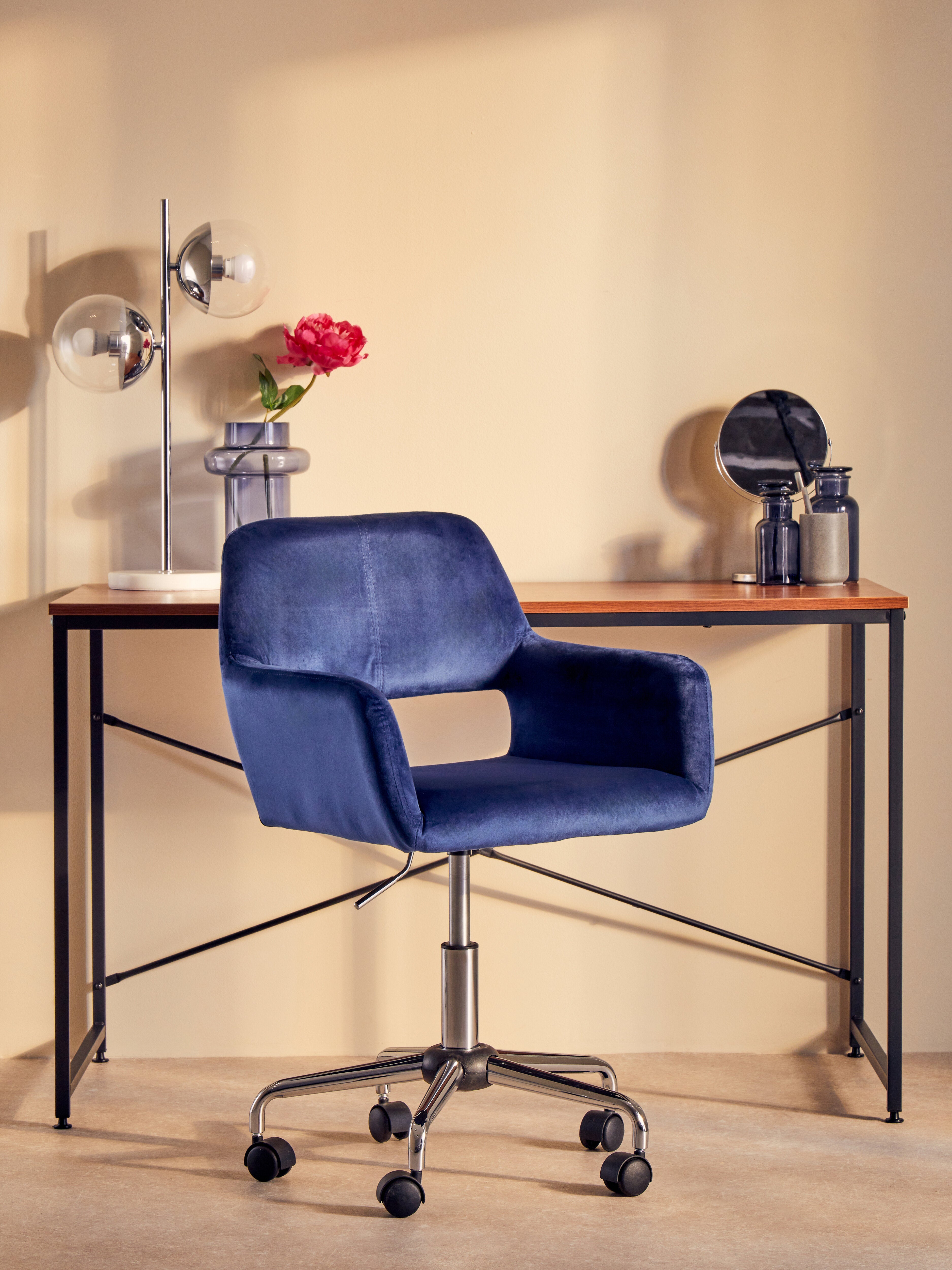 Kidston Chrome Finish Two Shade Table Lamp